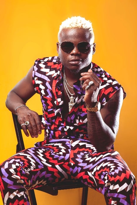 Harmonize as seen while posing for the camera in January 2018