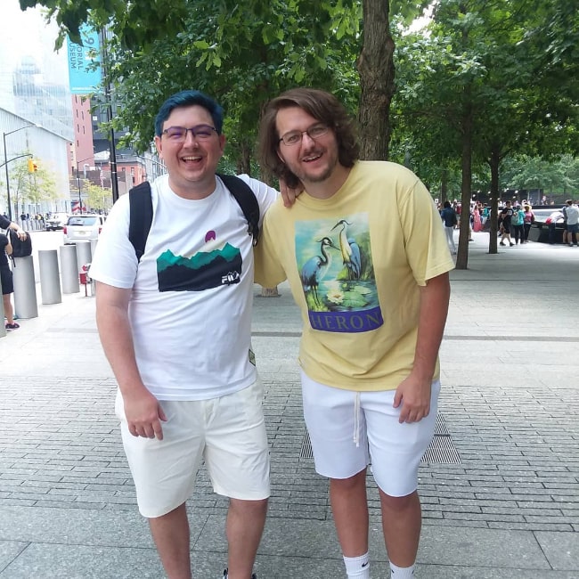 ImMarksman (Left) as seen in a picture along with Tyler in July 2019