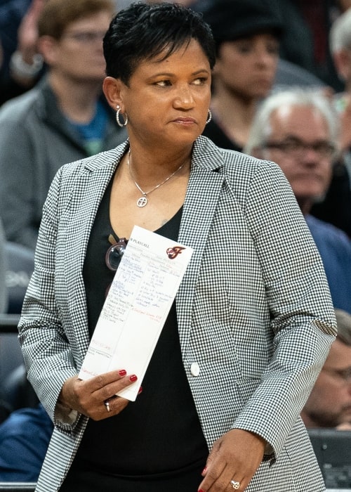 Indiana Fever coach Pokey Chatman during a game against the Minnesota Lynx in September 2019