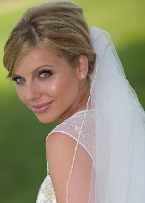 Ivana Božilović as seen in one of her wedding pictures