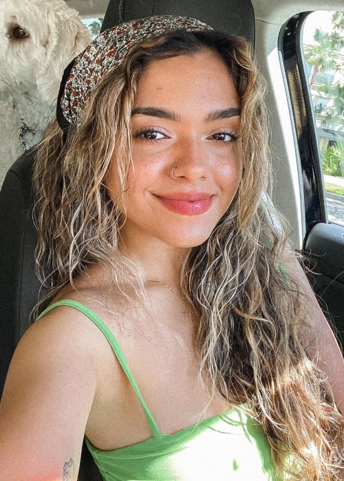 Jelian Mercado in an Instagram selfie from April 2020