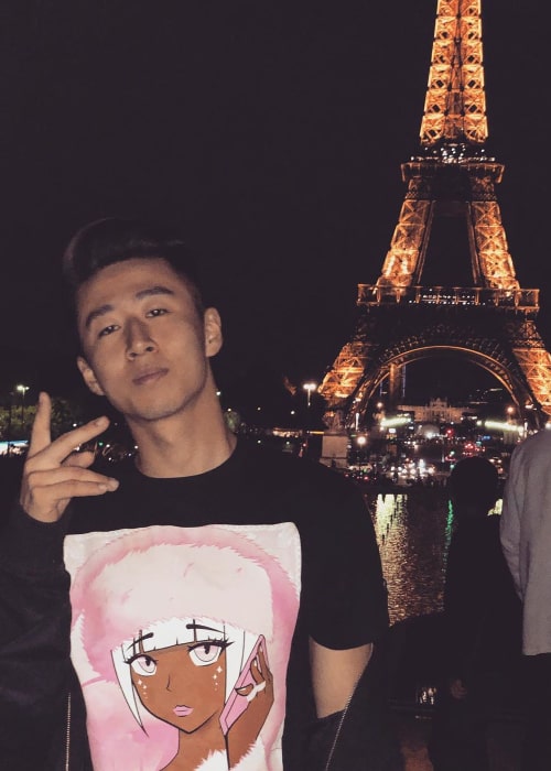 Jimmy Zhang posing for the camera in Paris, France in September 2019