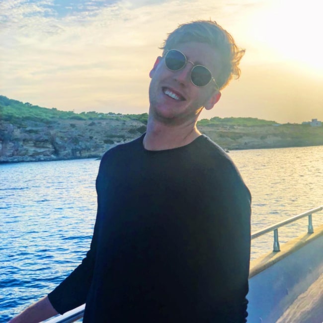 Josh Pieters as seen while posing for a picture in Ibiza, Spain in September 2018