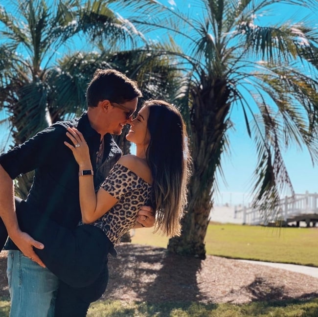 Keilah Kang in a loved-up picture along with Ben K in January 2020