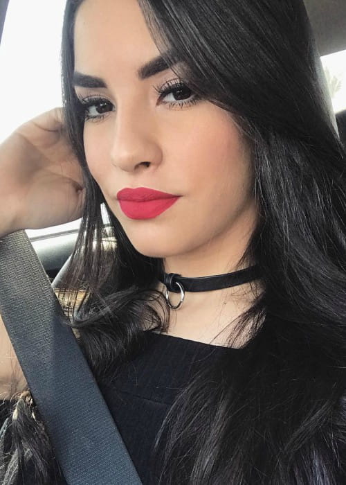 Kimberly Loaiza in an Instagram seflie as seen in September 2017