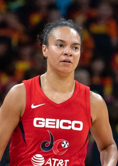 Kristi Toliver as seen in a picture taken during a match between Minnesota Lynx vs Washington Mystics on July 24 2019 at Target Center in Minneapolis