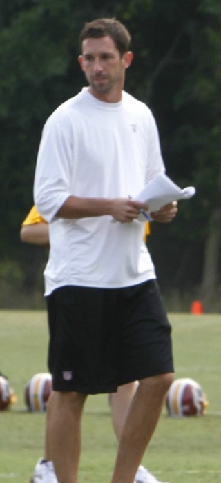 Kyle Shanahan at Washington Redskins Training Camp in August 2011