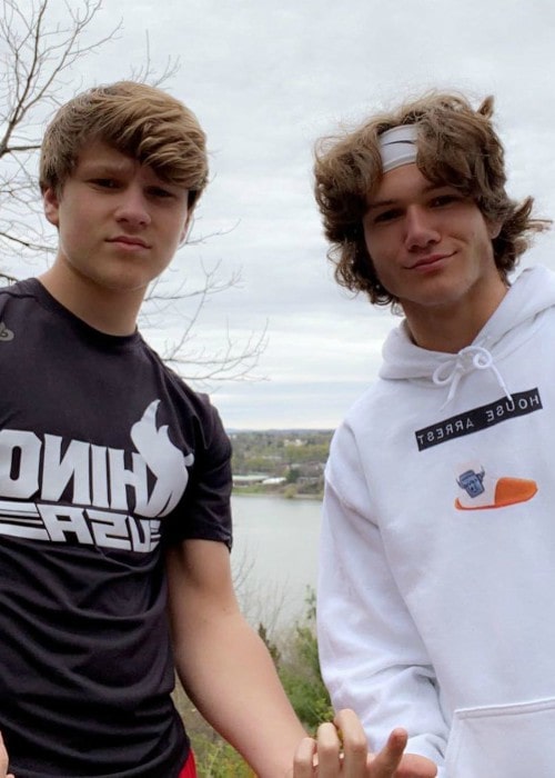 Landon Zehr (Left) and Logan Zehr as seen in April 2020