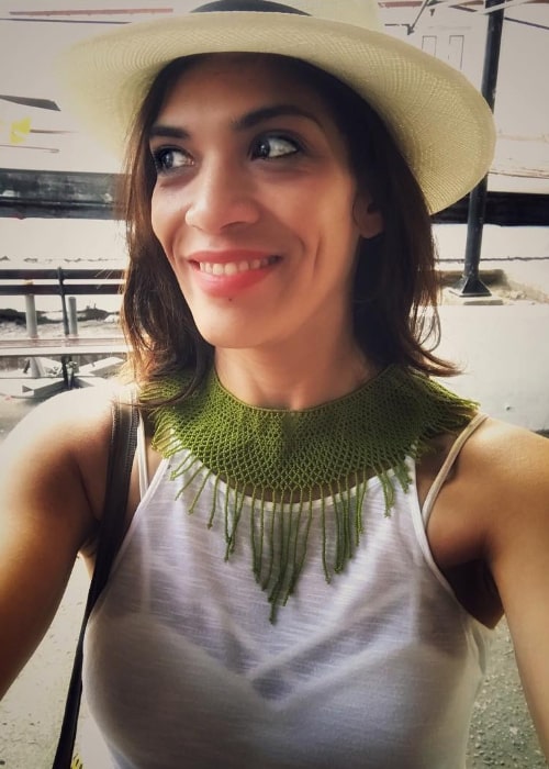 Laura Gómez as seen while taking a selfie in September 2018