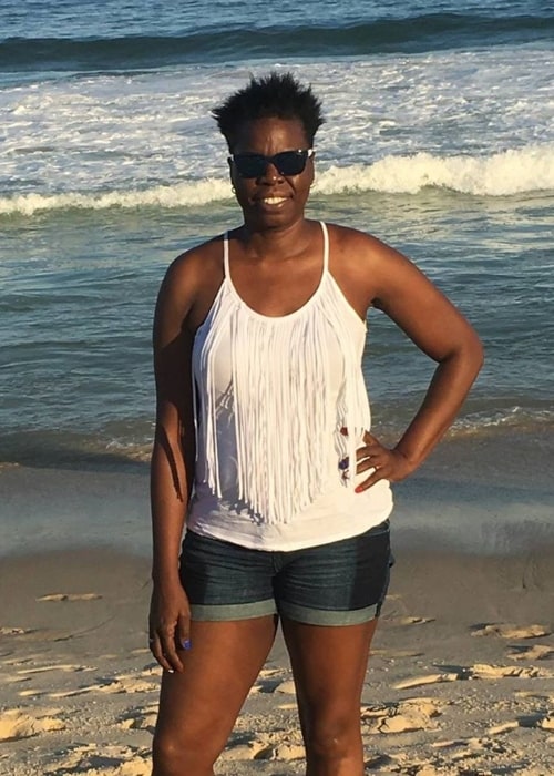 Leslie Jones as seen in a picture taken on the beach in November 2016