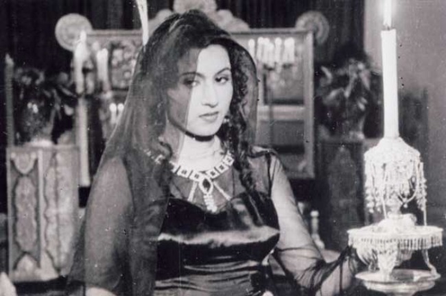 Madhubala in a still from her film Mahaal in 1949