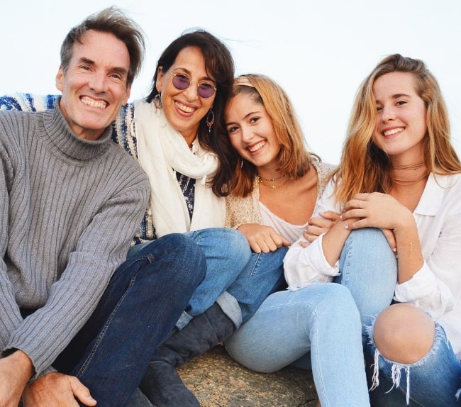 Maggie Wheeler with her family in July 2017