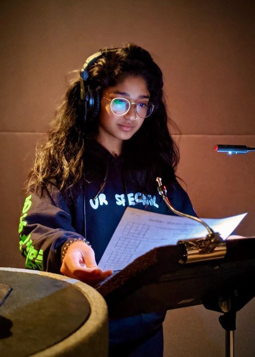 Maitreyi Ramakrishnan during the rehearsals of her web show in 2020