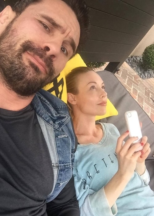 Manuel Ferrara as seen in a selfie taken with his wife Kayden Kross in Washington Heights, Manhattan in May 2018