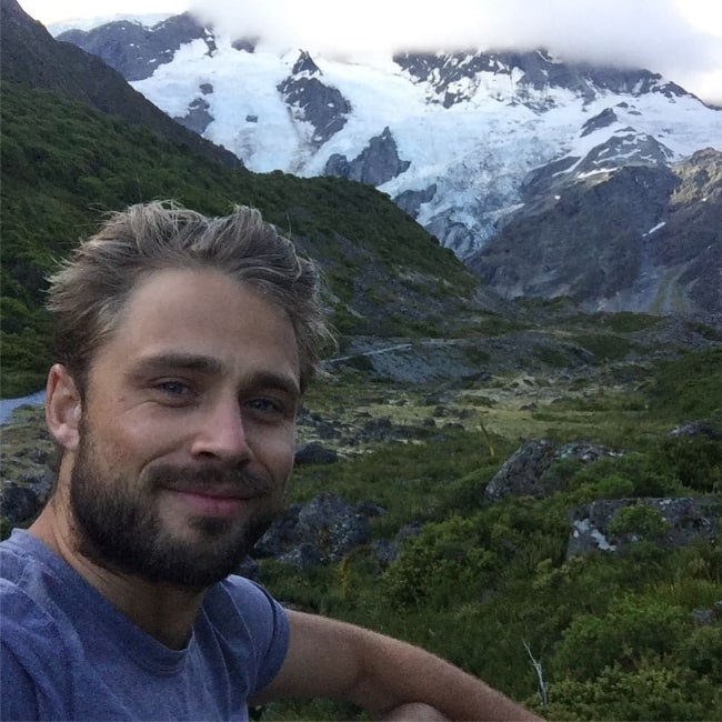 Max Lloyd-Jones as seen while taking a selfie at AorakiMount Cook National Park in January 2018