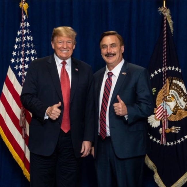 Michael Lindell as seen in picture taken with President Donald Trump in the past