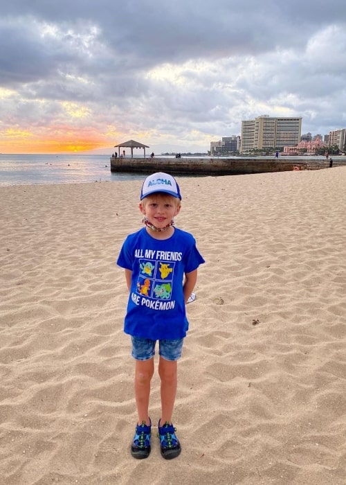 Michael as seen in a picture taken at the beach in May 2020