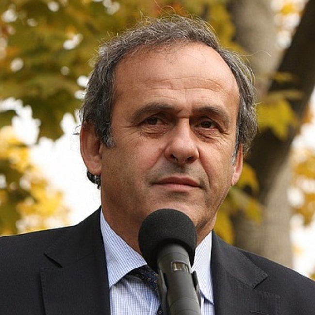 Michel Platini as seen in a picture taken October 14, 2010