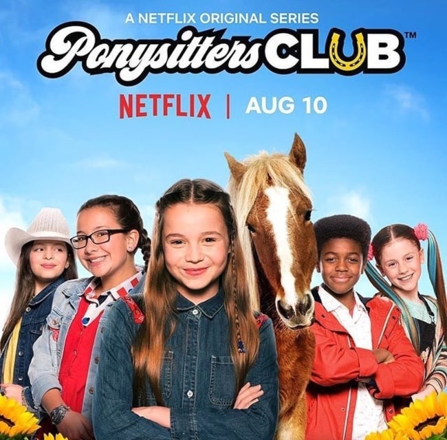 Morgan Neundorf as seen in the poster for Ponysitters Club in her Instagram account where she states how honored she is to be a part of the wonderful show