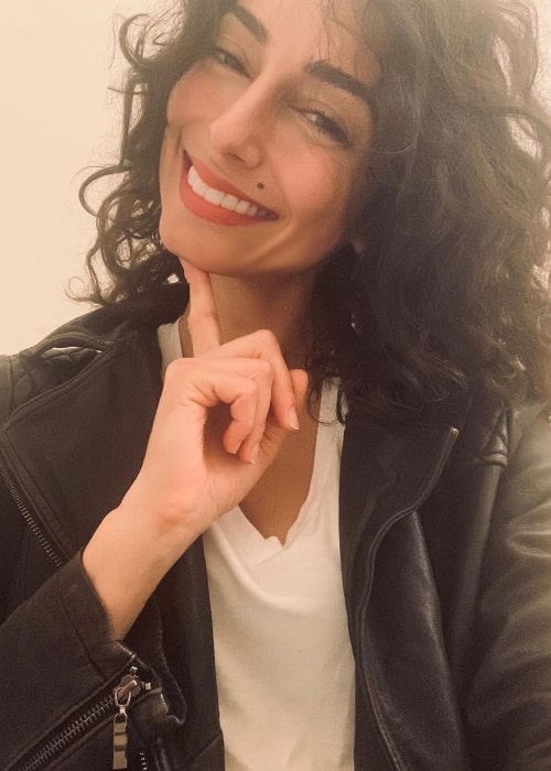 Necar Zadegan as seen in a selfie taken to celebrate Internation Women's Day in March 2020