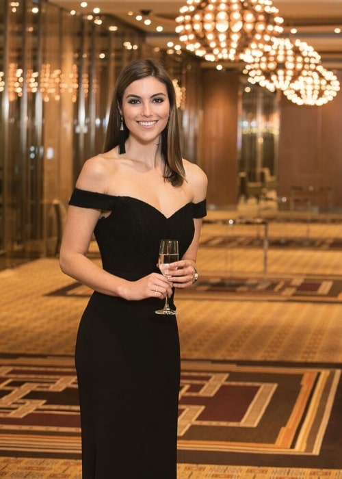 Olivia Wells as seen in a picture taken at the 2017 OTIS Foundation ball