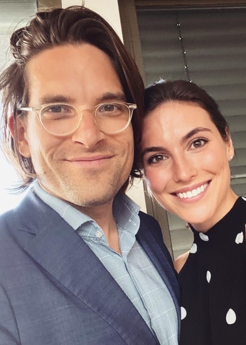 Olivia Wells as seen in a selfie taken with her beau Dr Sandro Demaio in April 2020