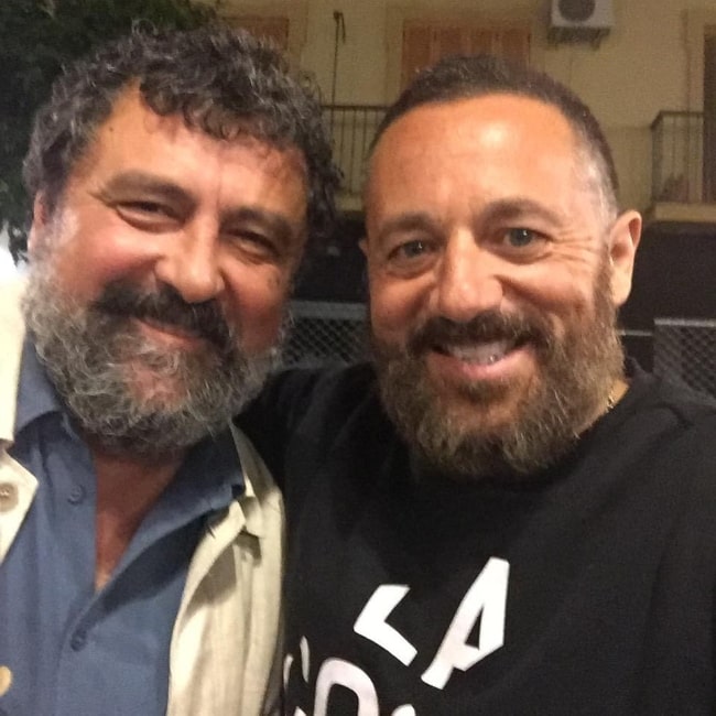 Paco Tous (Left) as seen while smiling for a picture alongside Pepon Nieto in May 2019