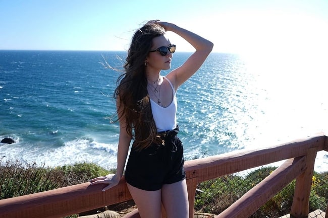 Paris Warner as seen while posing for a picture in Malibu, California