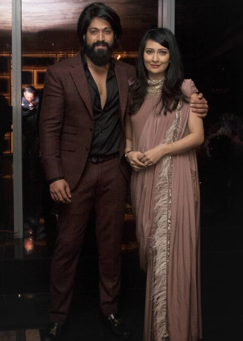 Radhika Pandit and Yash, as seen in January 2020