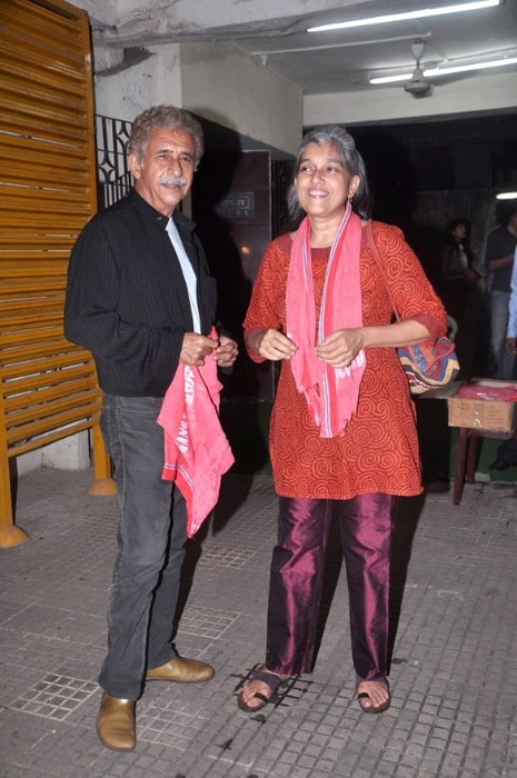 Ratna Pathak and Naseeruddin Shah at the screening of 'Gangs Of Wasseypur' in June 2012