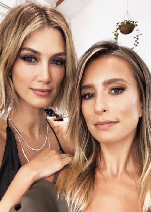 Renee Bargh (Right) as seen in a selfie along with Delta Goodrem in Sydney, Australia in February 2020