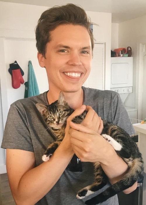 Roomie as seen in a picture taken with a kitten in July 2018
