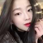 Seungeun as seen in a selfie of hers that was uploaded to her fan account in May 2019