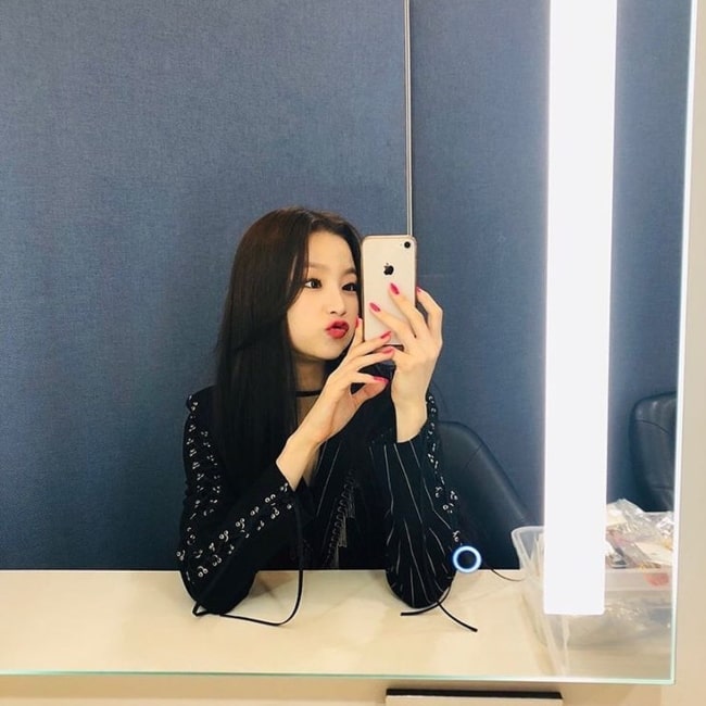 Seungeun as seen in a selfie taken in June 2019
