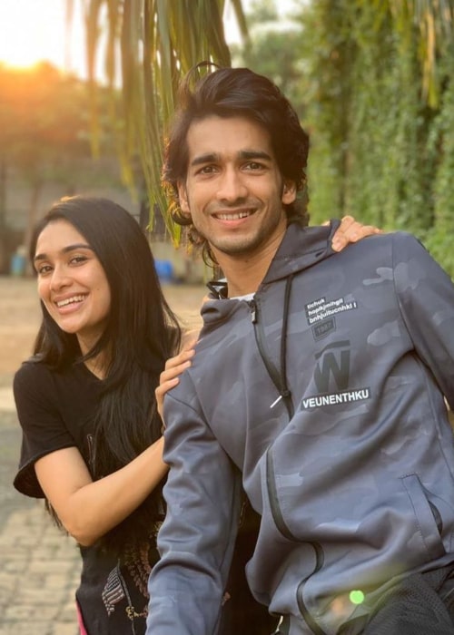 Shantanu Maheshwari and Nityaami Shirke, as seen in April 2020