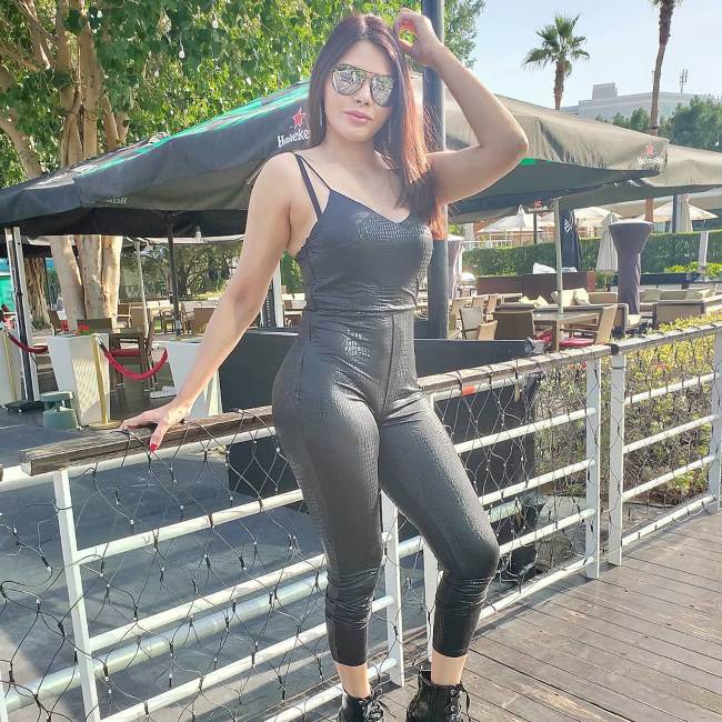 Sherlyn Chopra on a vacation in Dubai in 2020
