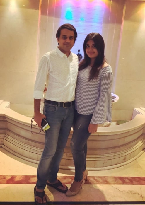 Shravanthi Sainath celebrating her birthday with her better half in November 2016