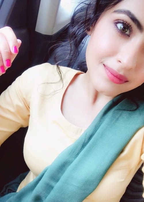 Simi Chahal as seen in a selfie taken in April 2020