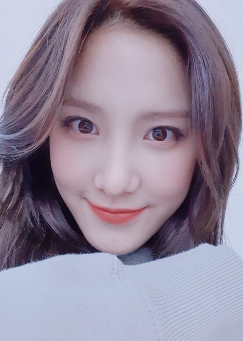 Simyeong as seen in a selfie taken in March 2020