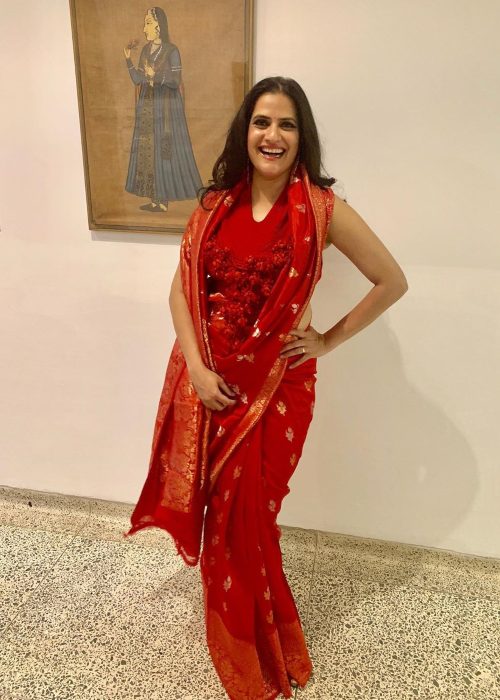 Sona Mohapatra for the screening of Shut Up Sona in March 2020