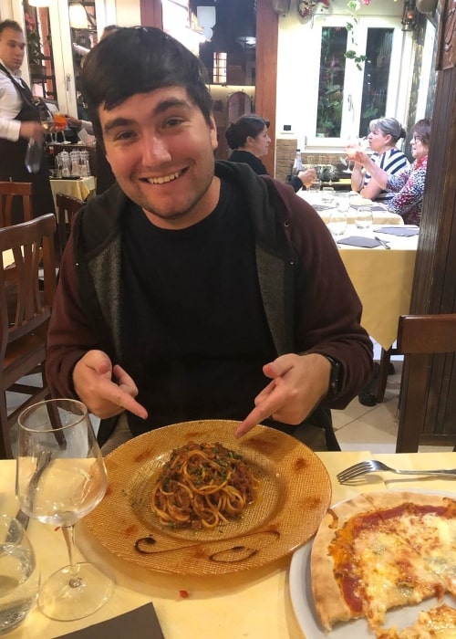 Stephen Gilardi as seen in a picture taken at the Ristorante da Totò in September 2019