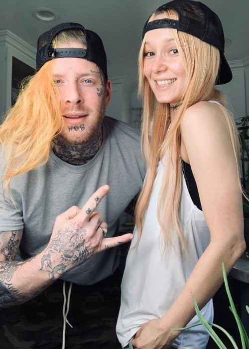 Tom MacDonald as seen in a picture taken with his girlfriend Nova Rockafeller in May 2020