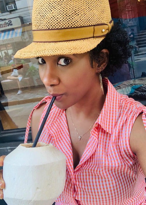 Vicky Jeudy in a selfie in July 2019