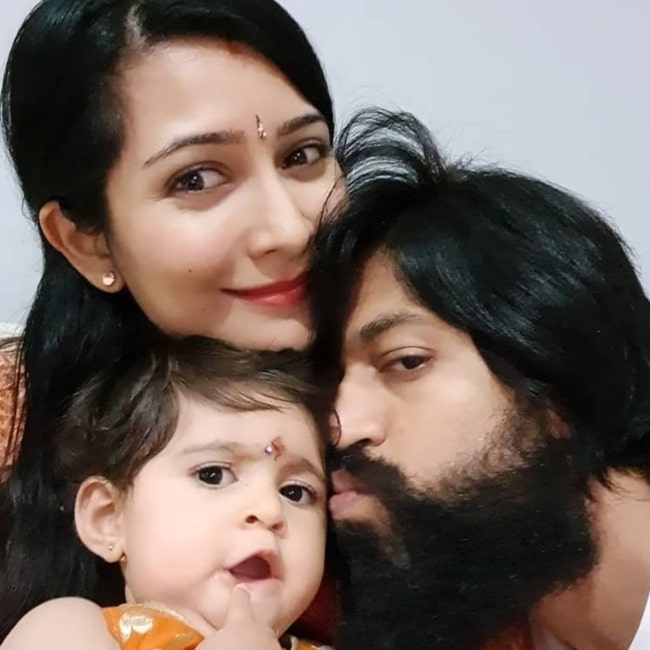 Yash with his wife and daughter in September 2019