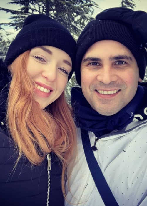 2J and Katia Kyriakoudes, as seen in an Instagram selfie from January 2019