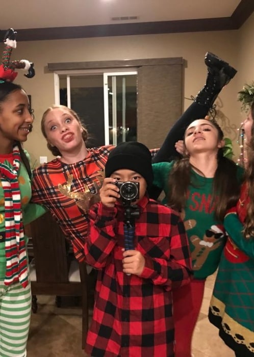 Aidan Prince celebrating Christmas at the Garcias in December 2018