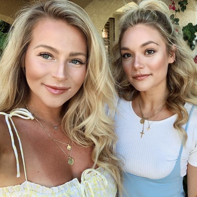 Amalia Williamson as seen in a selfie taken with her friend Jaimie How in Coachella, California in April 2019