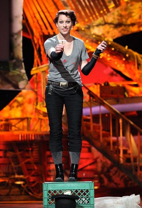 Amanda Palmer as seen during her TED Talk in 2013