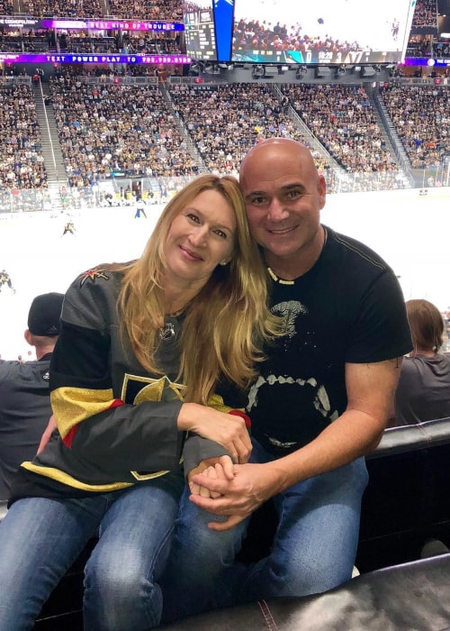 Andre Agassi and Steffi Graf, as seen in April 2018