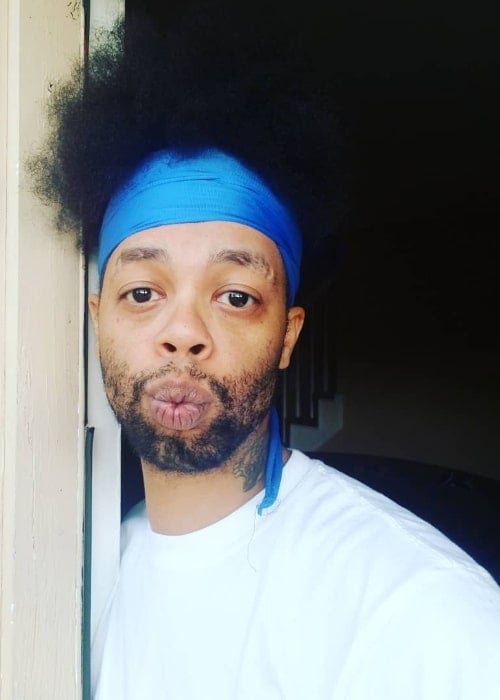 Antoine Dodson as seen while pouting for a picture in January 2020